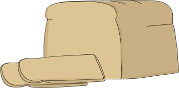 Loaf of sliced bread.