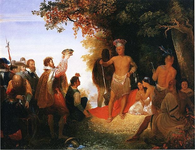 The Coronation of Powhatan by John Gadsby Chapman, Public Domain, via Wikimedia Commons