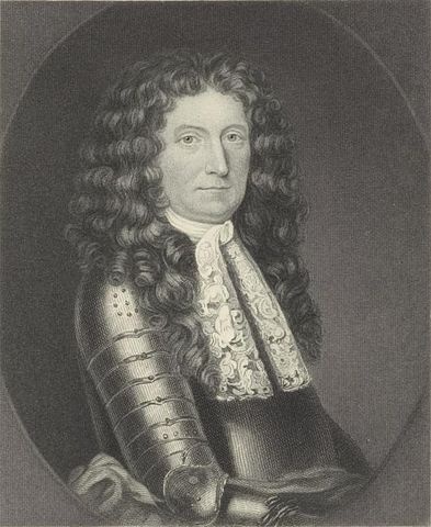 Portrait of Sir Edmund Andros. From the New York Public Library Digital Collection, Public Domain, via Wikimedia Commons