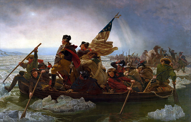 Washington Crossing the Delaware by Emanuel Leutze, Public Domain, via Wikimedia Commons