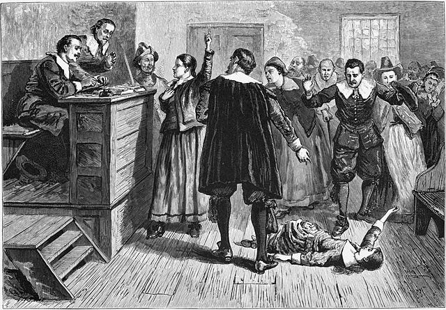 "Witchcraft at Salem Village" by William A. Crafts (1876) , Public Domain, via Wikimedia Commons