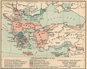 Roman Empire about 395, with labeled provinces. By William R. Shepherd, Historical Atlas (1911) via the Perry-Castañeda Library of the University of Texas/Wikimedia Commons