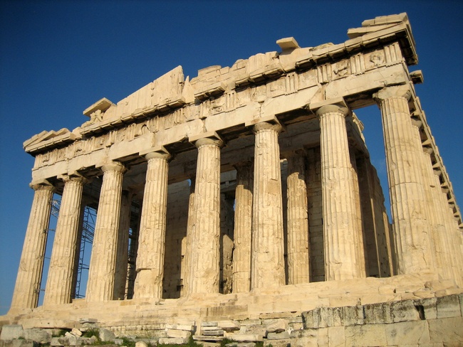 The Parthenon of ancient Greece. By User:Mountain - Own work, Public Domain, via Wikimedia commons