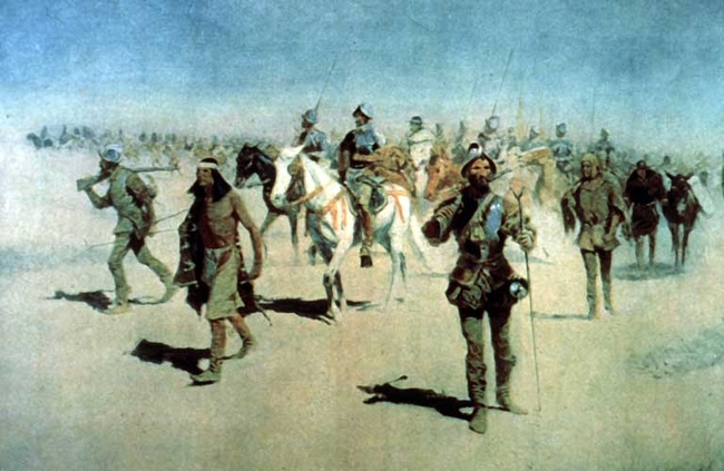 "Coronado sets out to the North." Frederic Remington [Public domain], via Wikimedia Commons