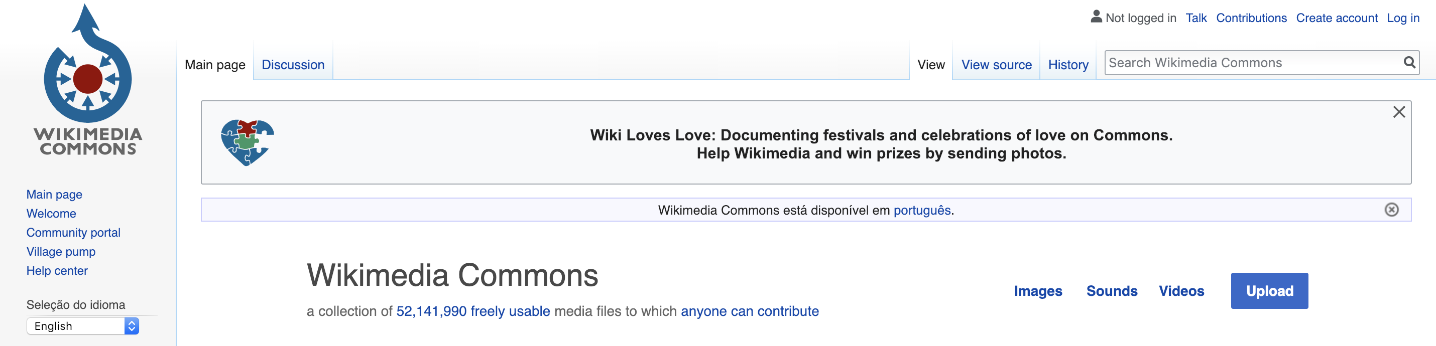 pesquisa Wikimedia Commons por tipo de media