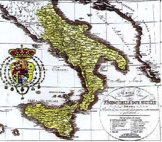 Carta del Regno delle due Sicilie