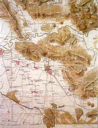 Carta Topografica delle reali cacce di Terra di lavoro e loro adiacenze disegnata da Rizzi Zannoni