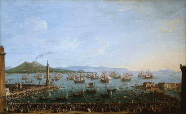 Veduta del porto di Napoli - Antonio Joli