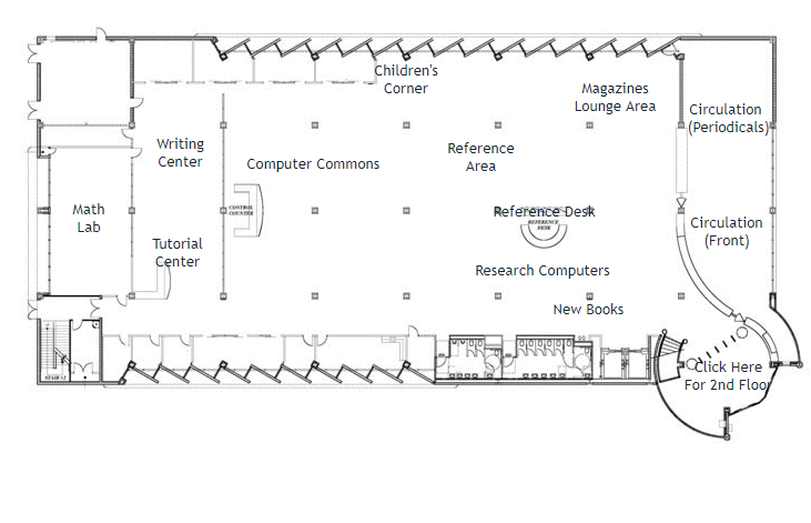 Map of Library, Floor One