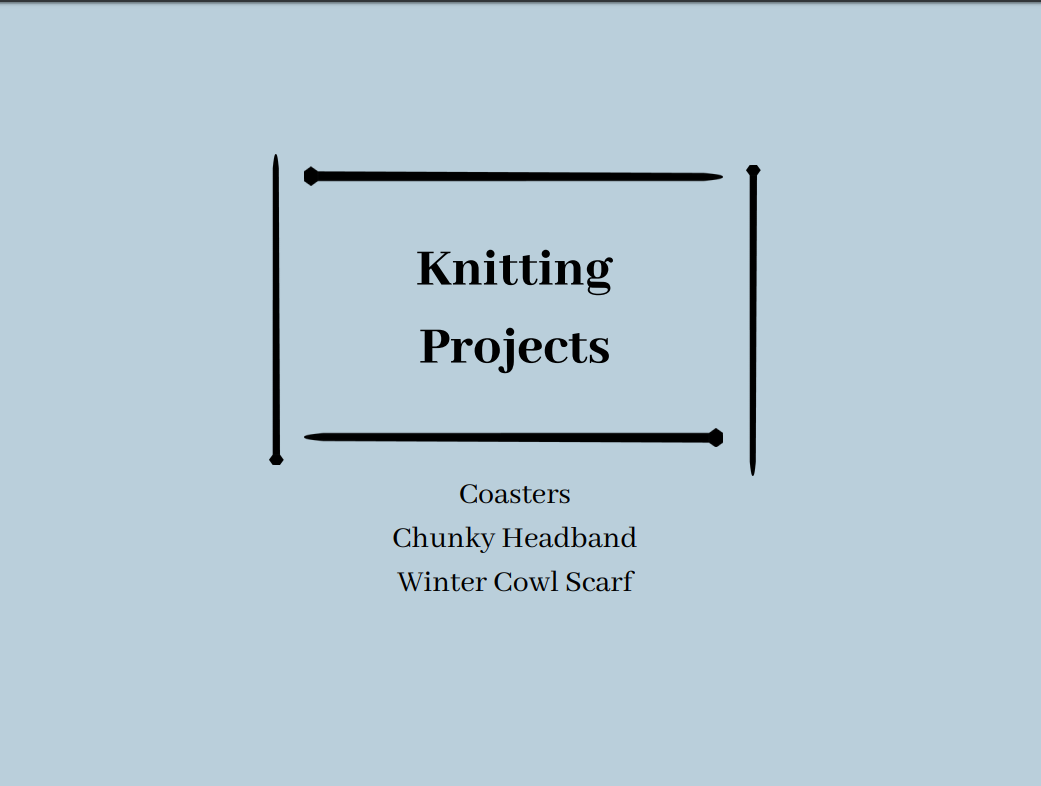 Knitting Projects