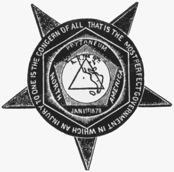By Document:Knights of Labor; Image: not known; Image edited: Ulrich Lange, Dunedin, New Zealand (http://www.takver.com/history/lh_gifs/kol_seal.gif) [Public domain], via Wikimedia Commons.