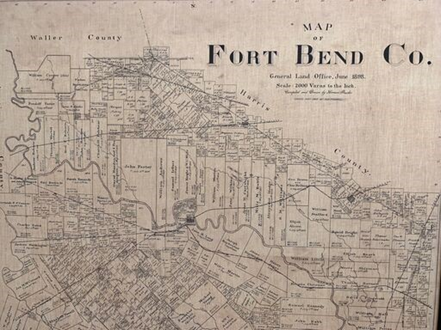 A map of Fort Bend County