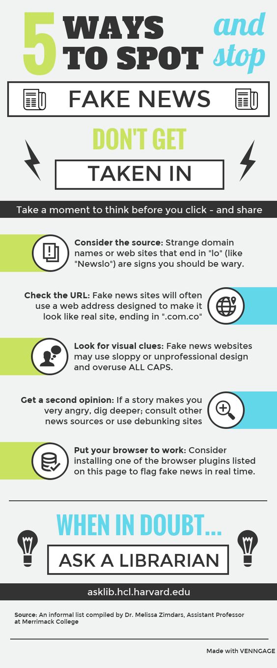 Infographic of Fake News Strategies