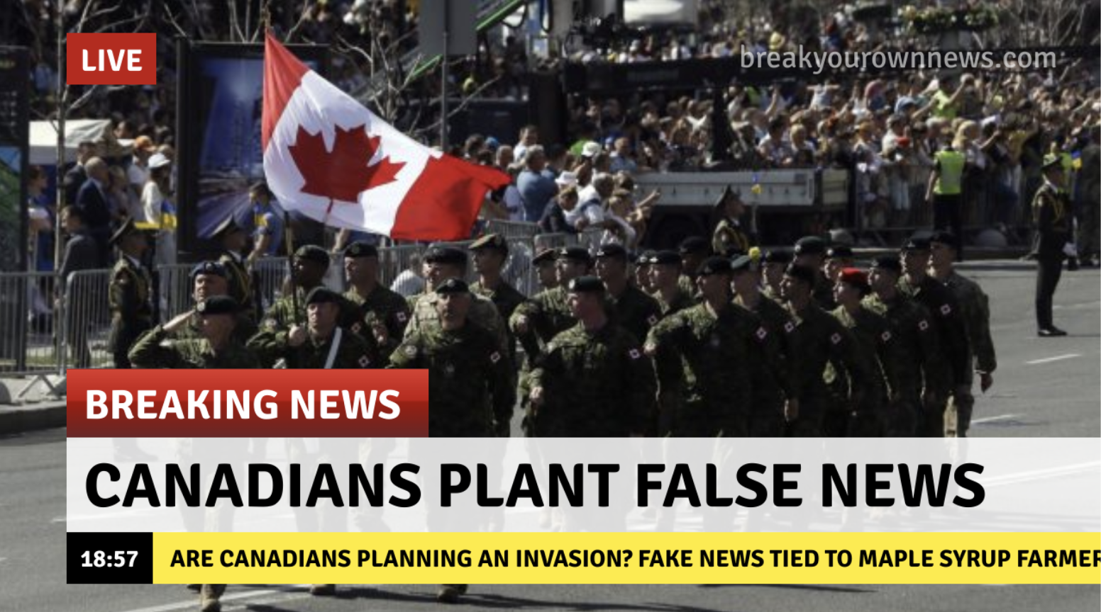 The Canadian Infiltration Fake News Game