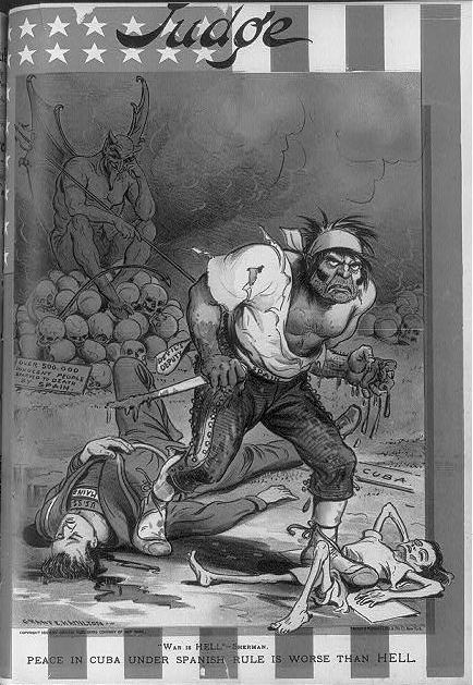 ‘War is Hell.’  Sherman Judge 4/1898 [Public domain], via www.forgottendelights.com