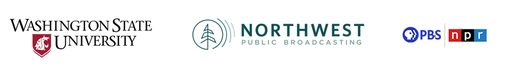 Washington State University and Northwest Public Broadcasting logos