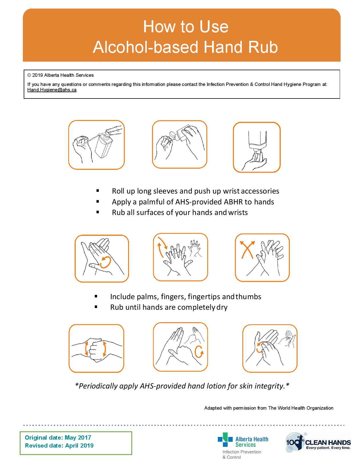 How to Use Alcohol-based Hand Rub