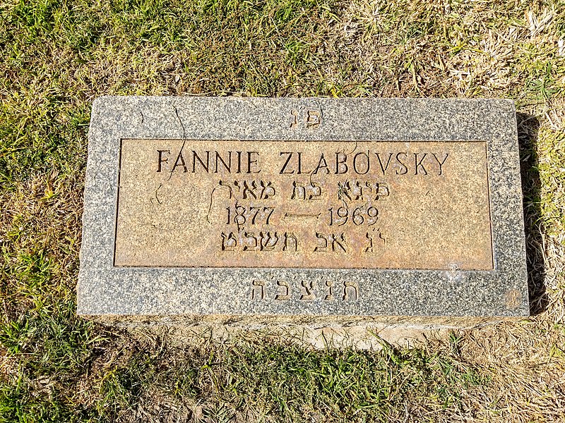 Grave of Fanny Zlablovsky