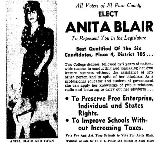 Anita Blair political ad