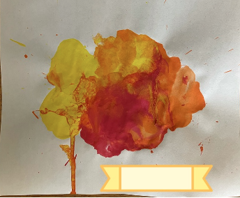 a second picture of student blown paint wildfire picture