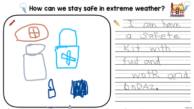A student sample of how to stay safe in extreme weather