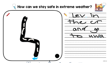 a third student sample of how to stay safe in extreme weather
