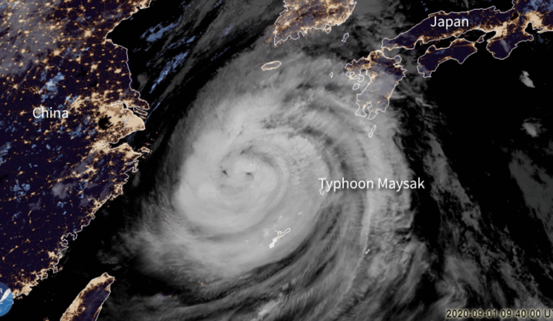 Typhoon Masak satelite image