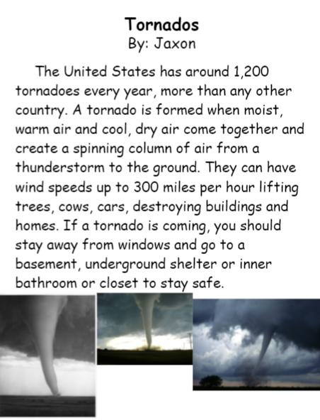 Tornado Report Jaxon