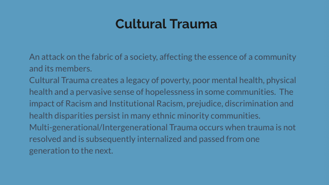 Cultural Trauma