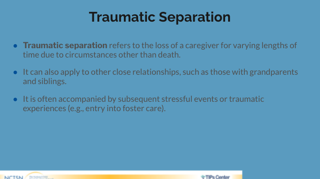 Traumatic Separation