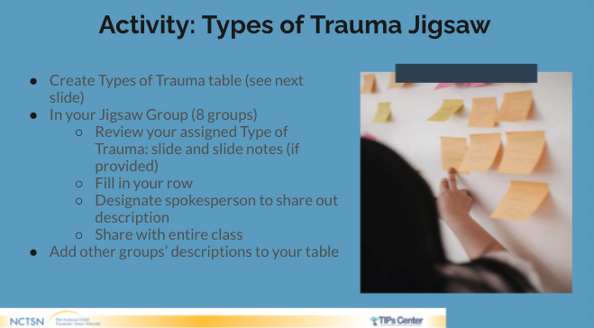 Types of Trauma Jigsaw