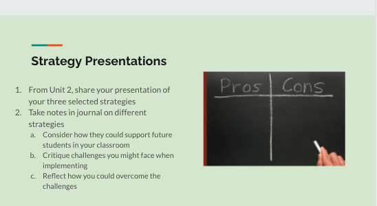 Strategy Presentations: Pros and Cons