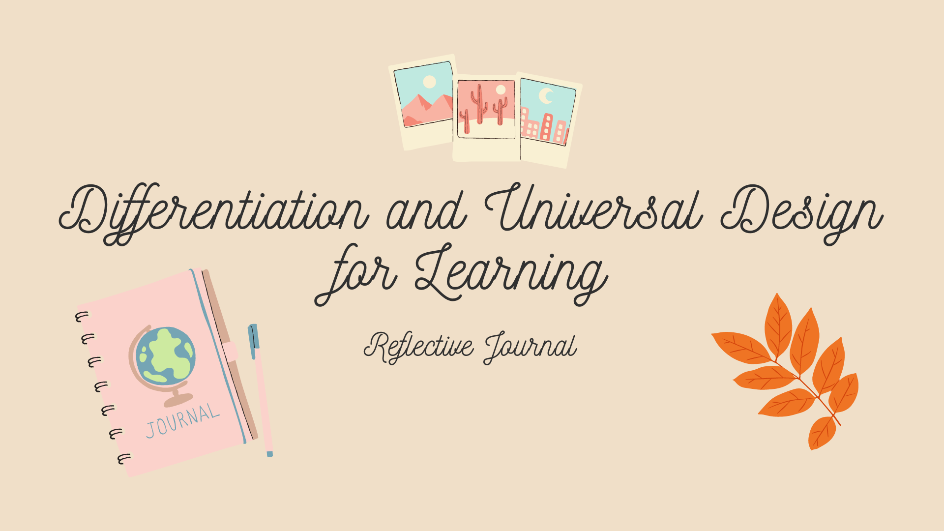 Differentiation and UDL Reflective Journaling Image