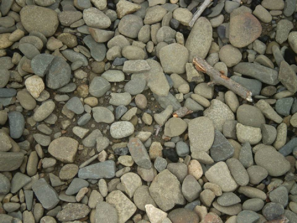 Rocks on Alaska river beach