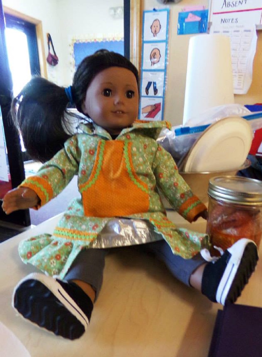 Doll wearing kuspuk