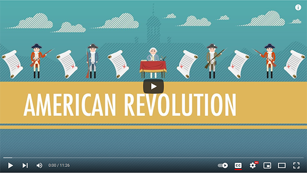 Play Screen for Tea, Taxes, and American Revolution Video