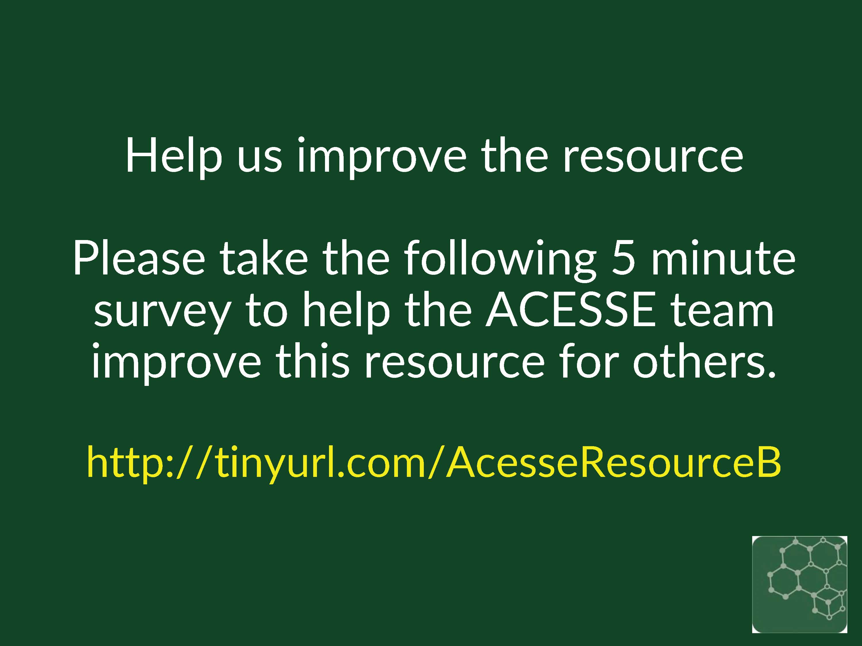 ACESSE Resource B Slide 34