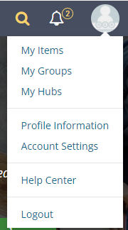 A portion of the OER Commons menu bar, identifying the user profile information.