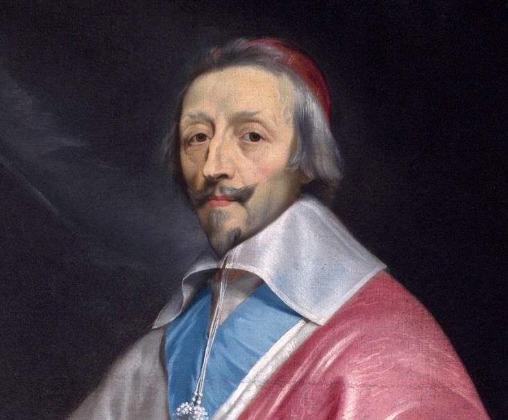 Portrait of the French cardinal, Armand de Richelieu. 