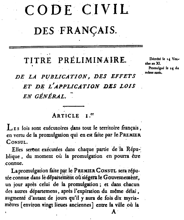 page of a book written in French