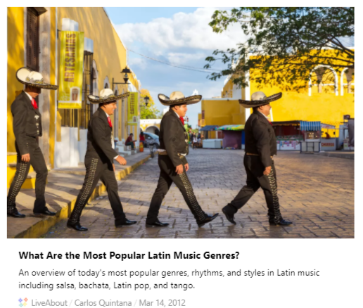 Popular Spanish Music Genres