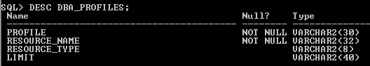 Figure 2-1 Describe Profiles
