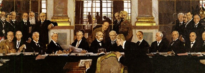 painting of treaty signing