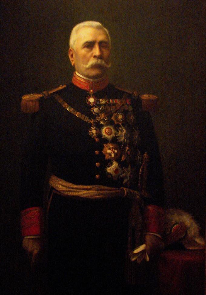 Painted portrait of Porfirio Diaz