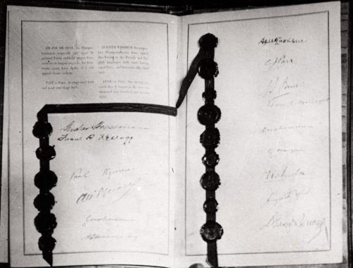 picture of pages in a book with signatures