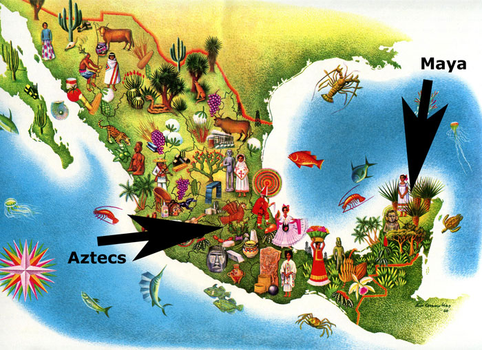 Mayans map