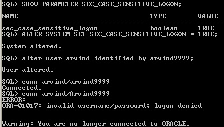 password case sensitive