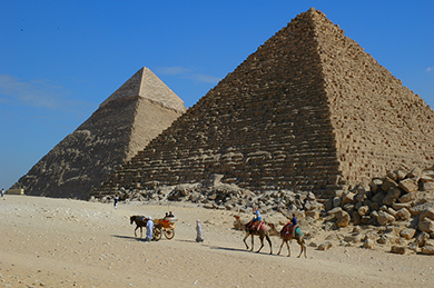 Image of the pyramids in Egypt