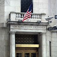 Image of the front door of the New York Stock Exchange