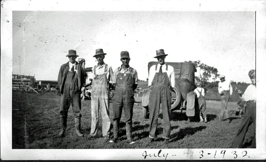 Farms farmer during depression 1936